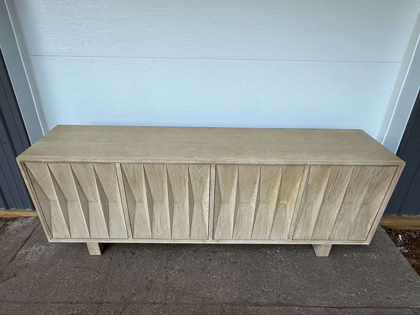 Ximena 87" Wide Sideboard, Light Natural - Grade A