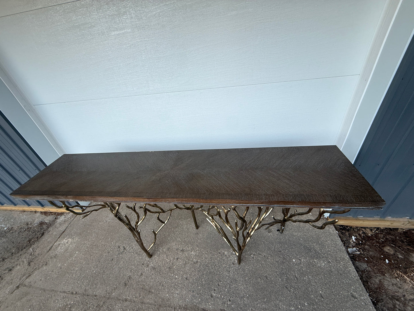 Ambella Forest Solid Wood Top Console Table