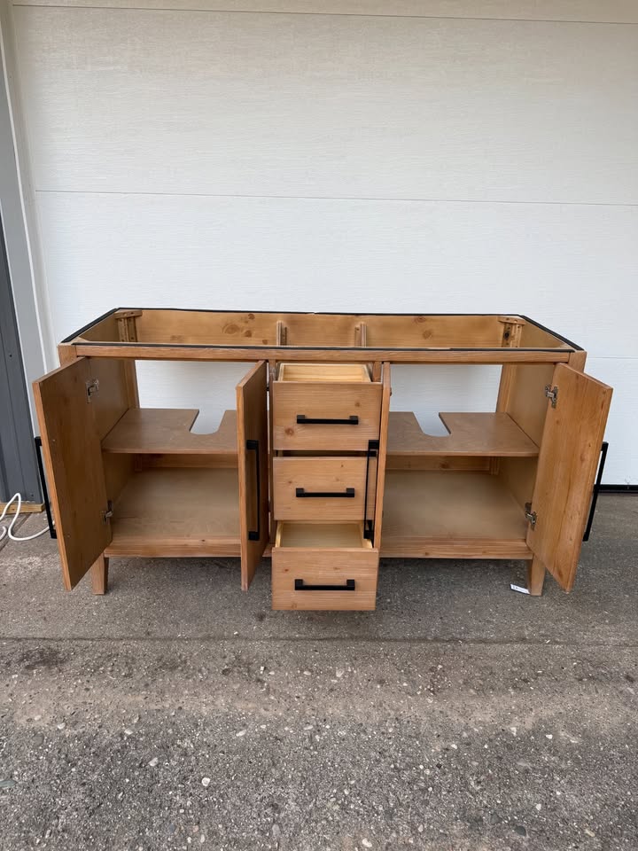 Altair Laurel 59.2" Double Bathroom Vanity Base