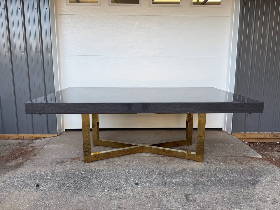 Maximo Dining Table - Black/Gold