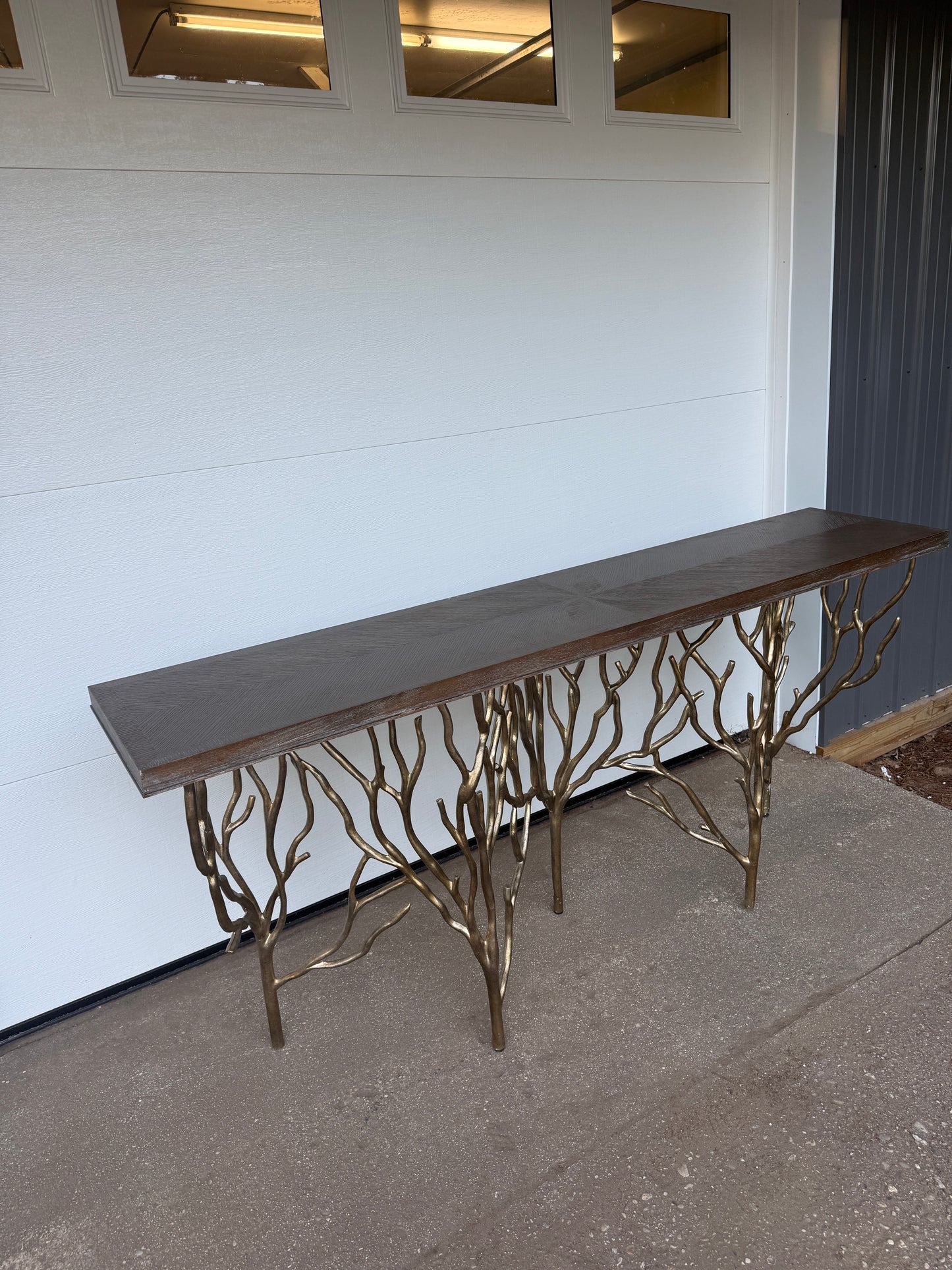 Ambella Forest Solid Wood Top Console Table