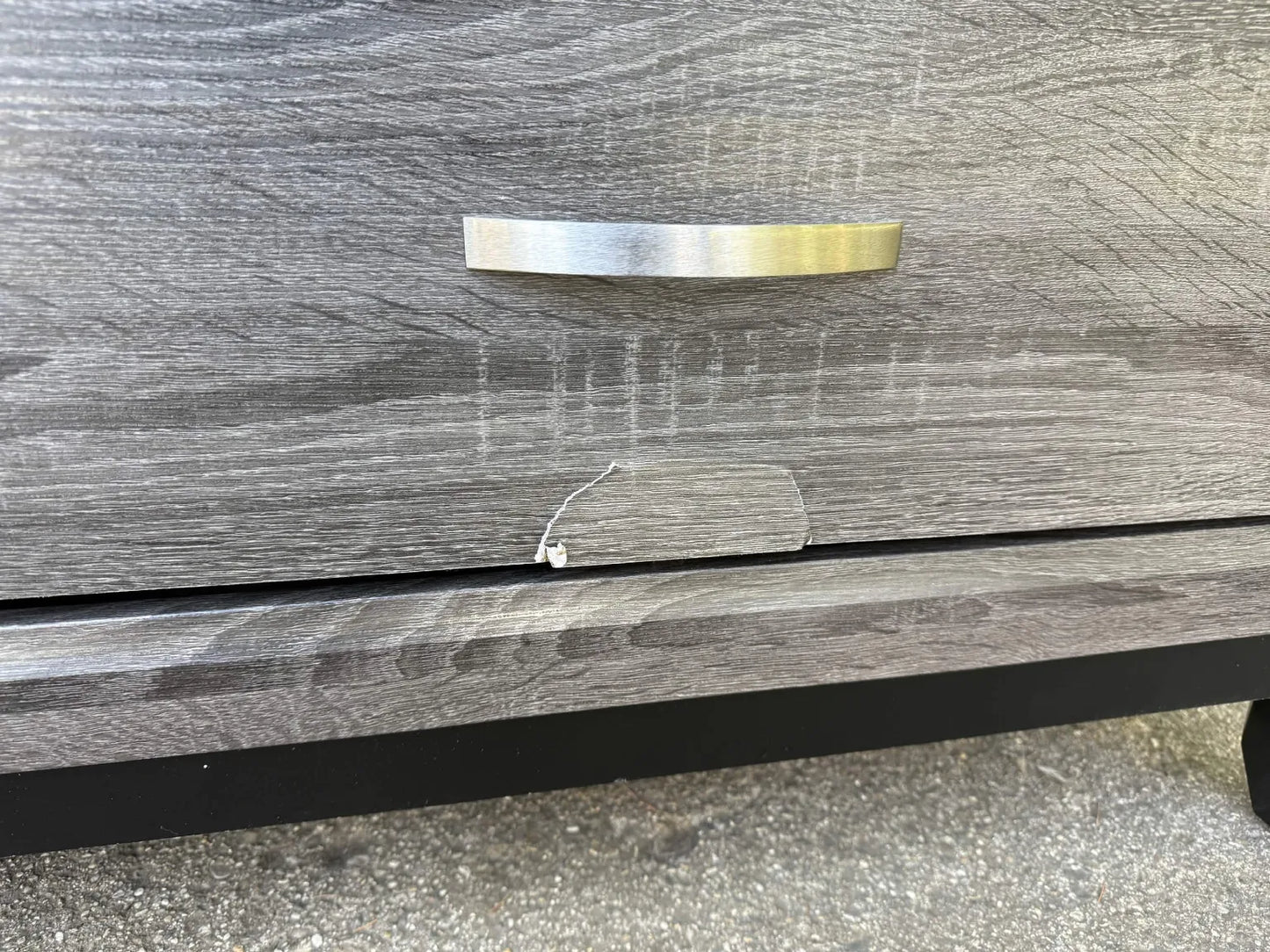 Finley Grey Wood 37" 6 Drawer Dresser