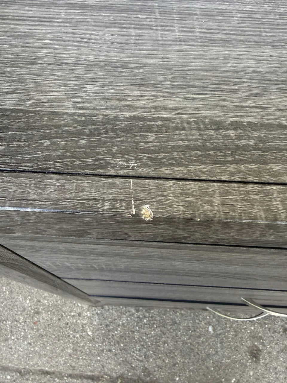 Finley Grey Wood 37" 6 Drawer Dresser