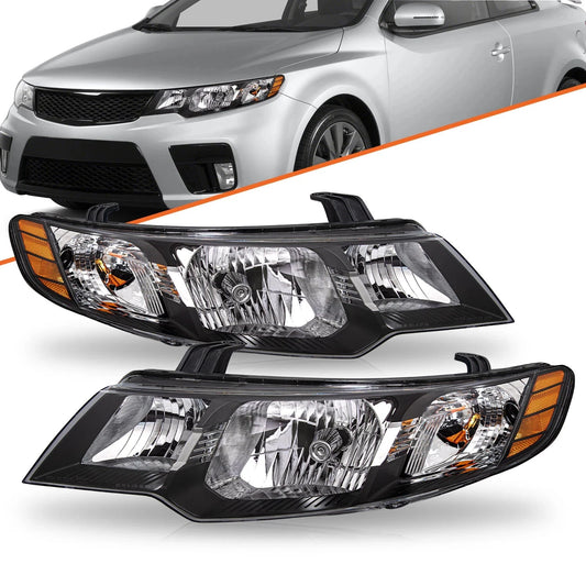 2010-2013 Kia Forte Headlight Left+Right Pair